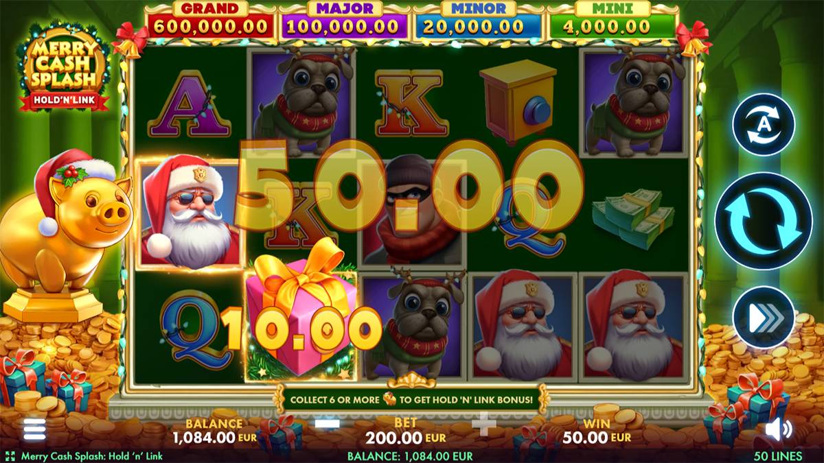  Merry Cash Splash: Hold’N’Link