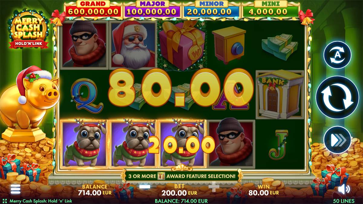  Merry Cash Splash: Hold’N’Link